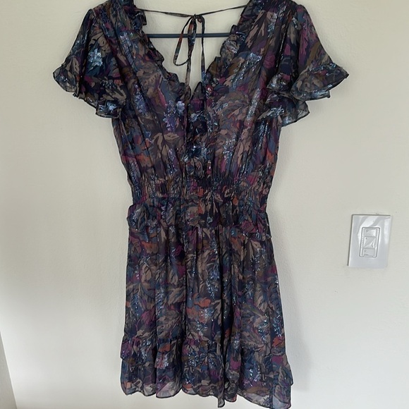 Rebecca Taylor Silk Floral Mini Dress NWT Small Summer Wedding Guest Vacay Party - Picture 9 of 10